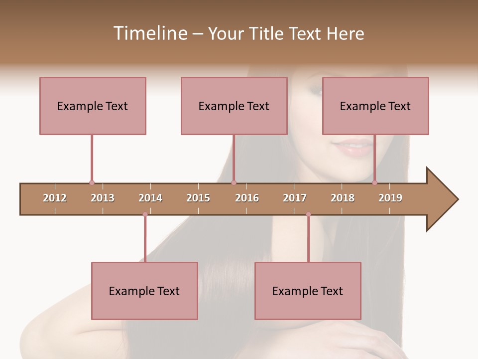 White White Background Hair PowerPoint Template
