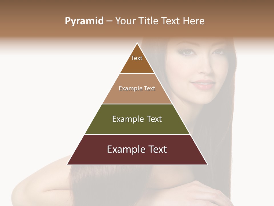 White White Background Hair PowerPoint Template