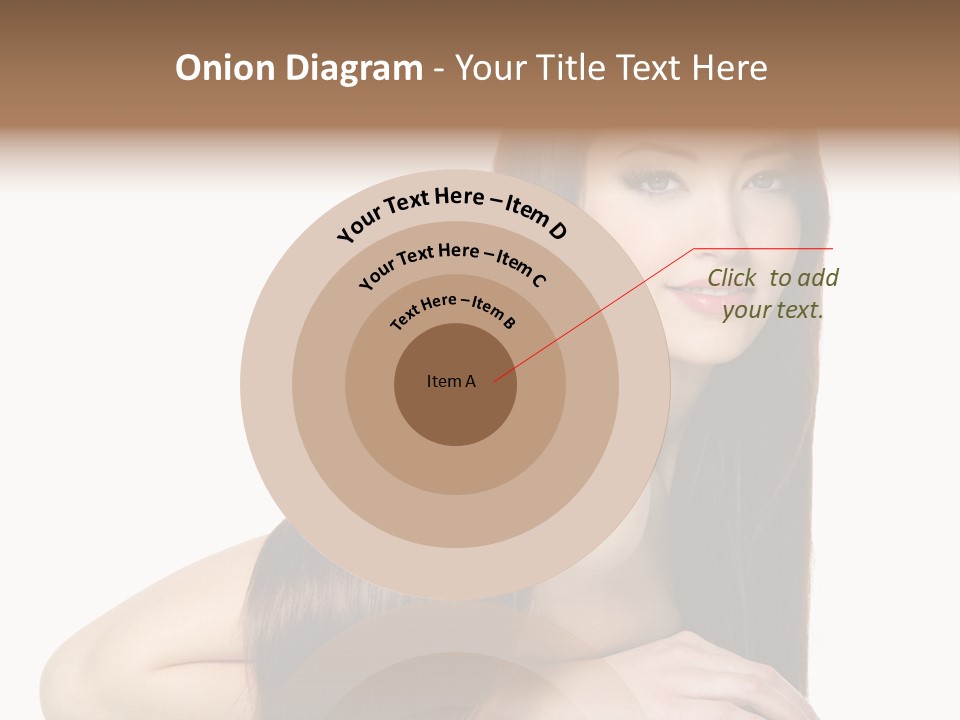 White White Background Hair PowerPoint Template