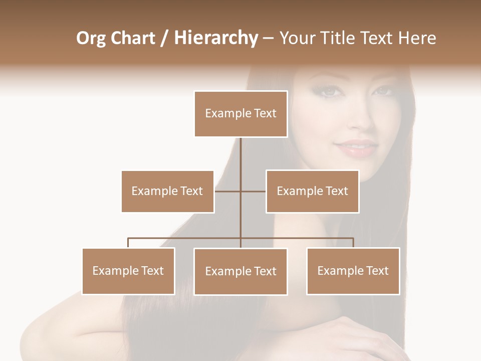 White White Background Hair PowerPoint Template