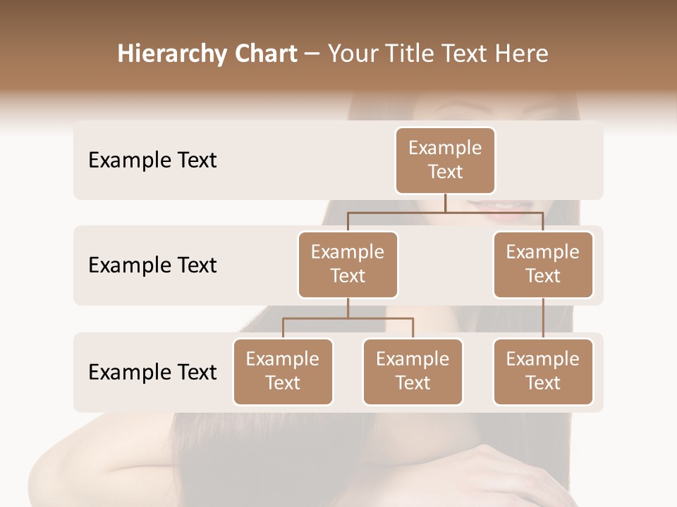 White White Background Hair PowerPoint Template