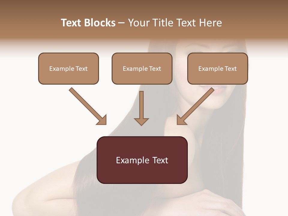 White White Background Hair PowerPoint Template