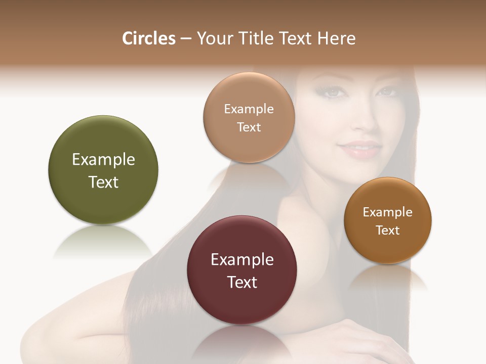 White White Background Hair PowerPoint Template