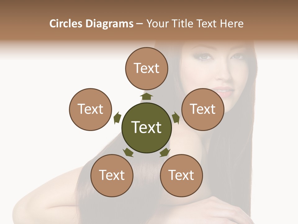 White White Background Hair PowerPoint Template