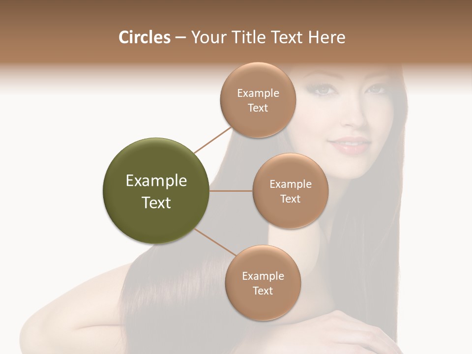 White White Background Hair PowerPoint Template