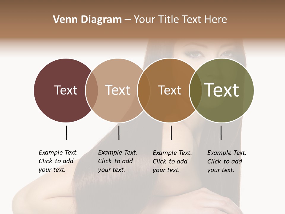 White White Background Hair PowerPoint Template