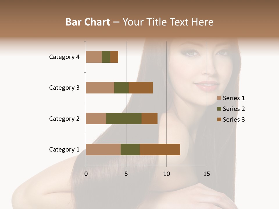 White White Background Hair PowerPoint Template