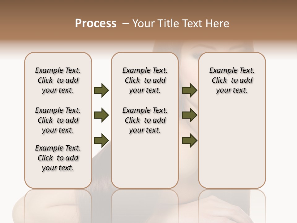 White White Background Hair PowerPoint Template