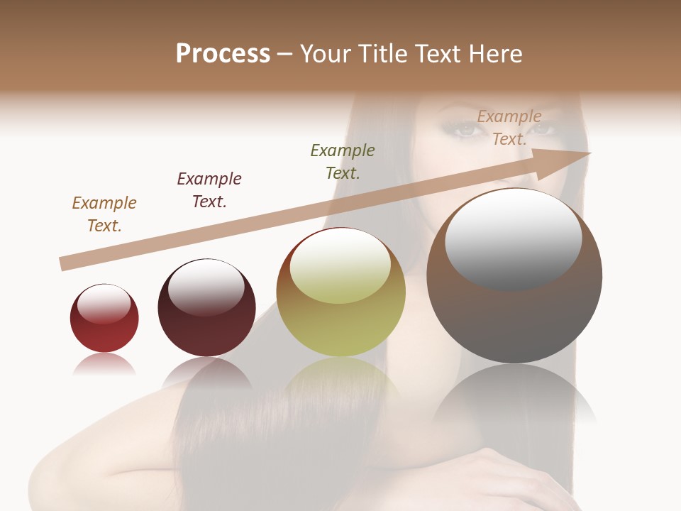 White White Background Hair PowerPoint Template