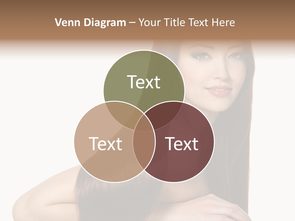 White White Background Hair PowerPoint Template