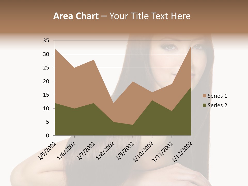 White White Background Hair PowerPoint Template