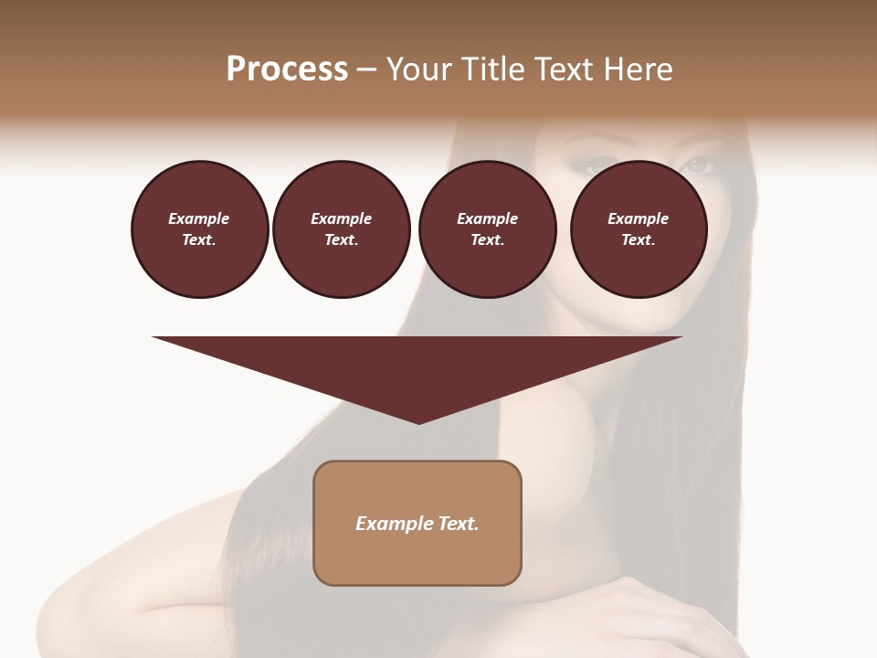 White White Background Hair PowerPoint Template