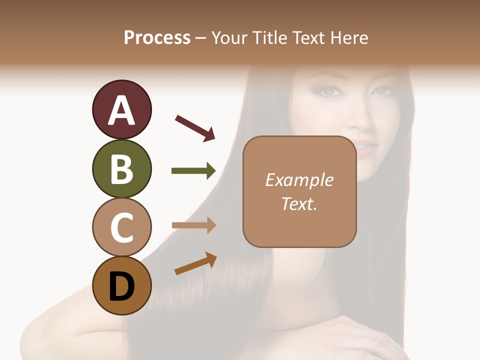 White White Background Hair PowerPoint Template