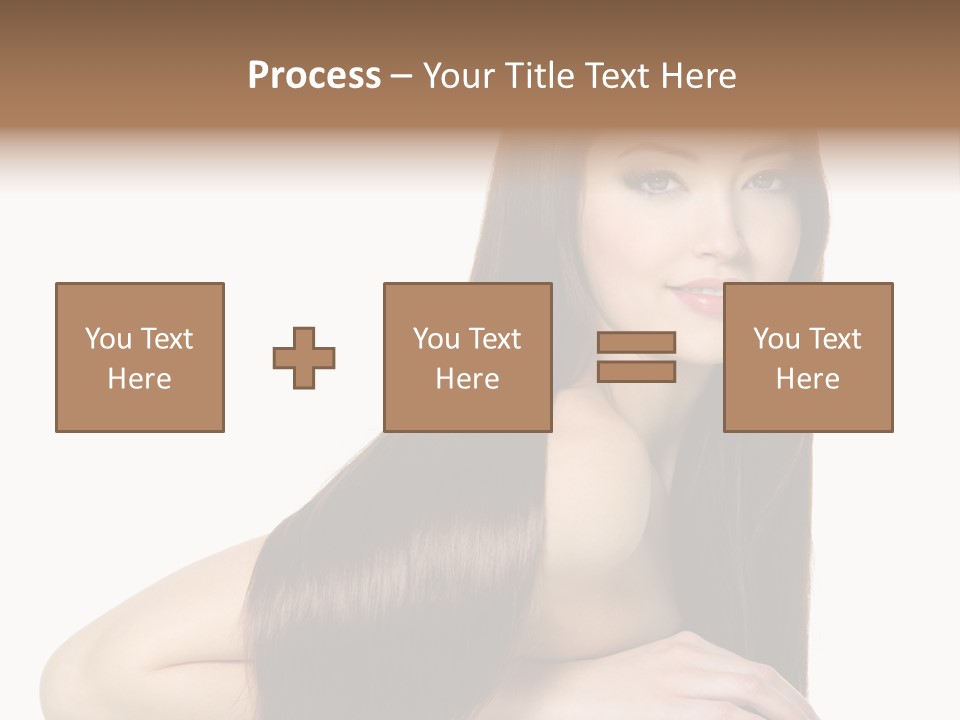 White White Background Hair PowerPoint Template