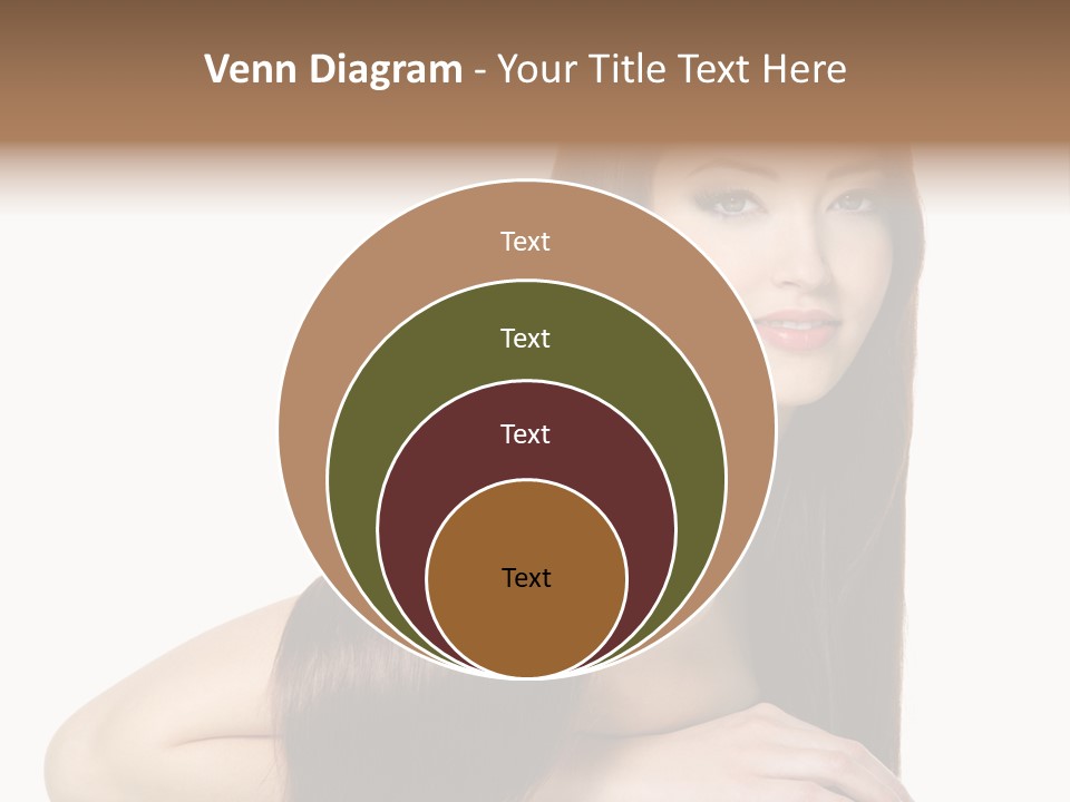 White White Background Hair PowerPoint Template