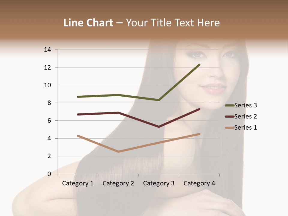 White White Background Hair PowerPoint Template
