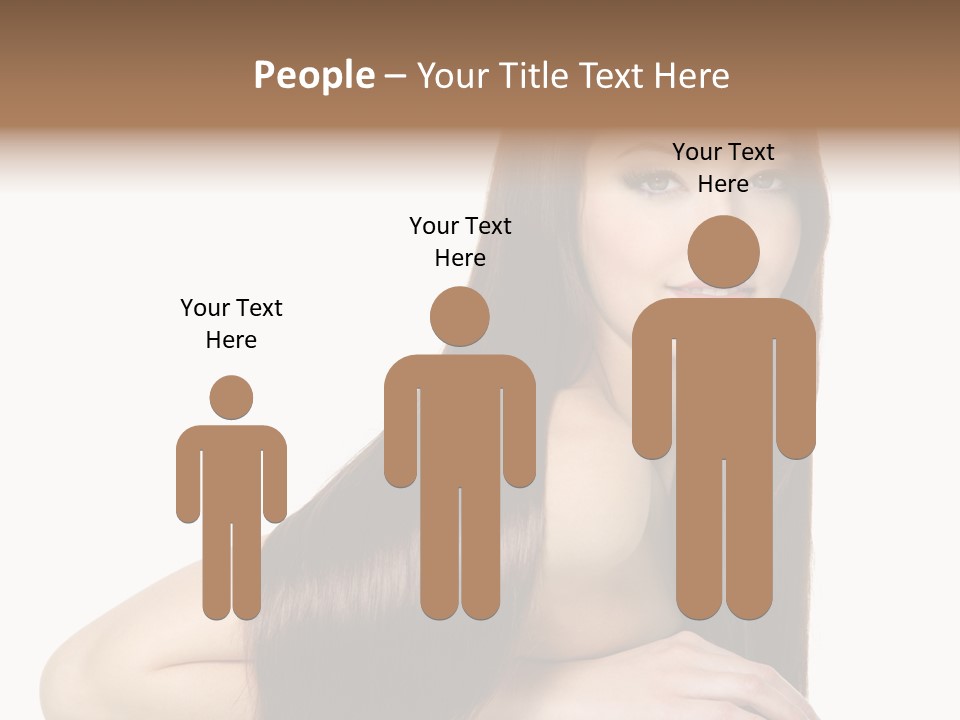 White White Background Hair PowerPoint Template