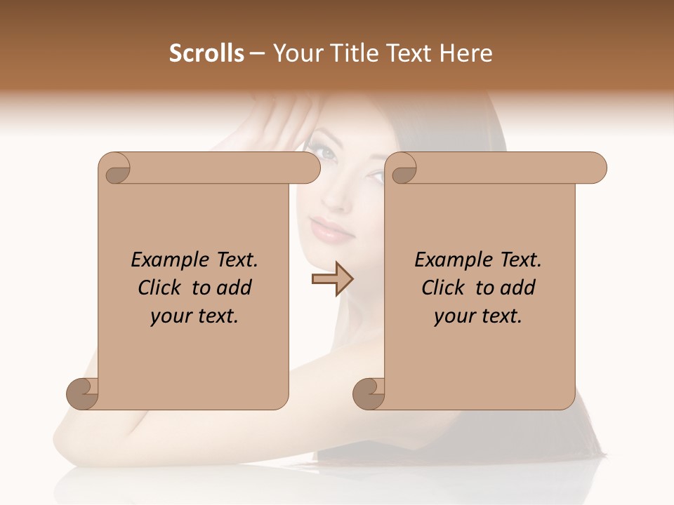 Gorgeous Copy Space White Background PowerPoint Template