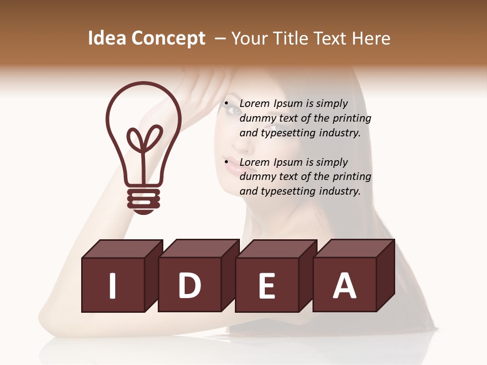 Gorgeous Copy Space White Background PowerPoint Template