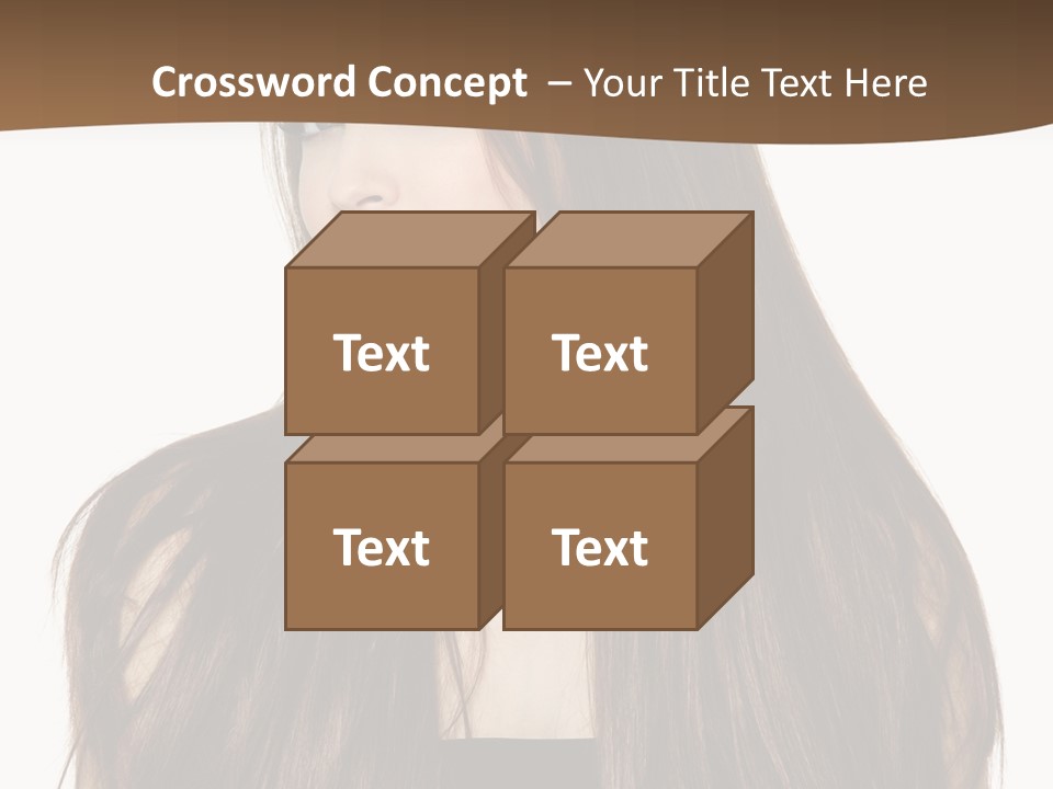 Woman Beauty Horizontal PowerPoint Template