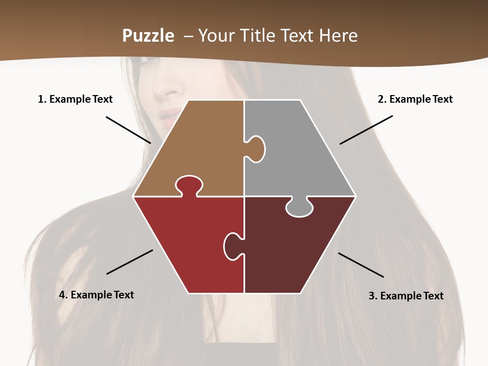 Woman Beauty Horizontal PowerPoint Template