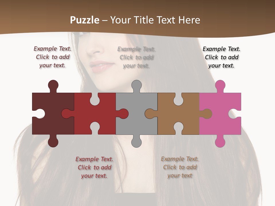 Woman Beauty Horizontal PowerPoint Template
