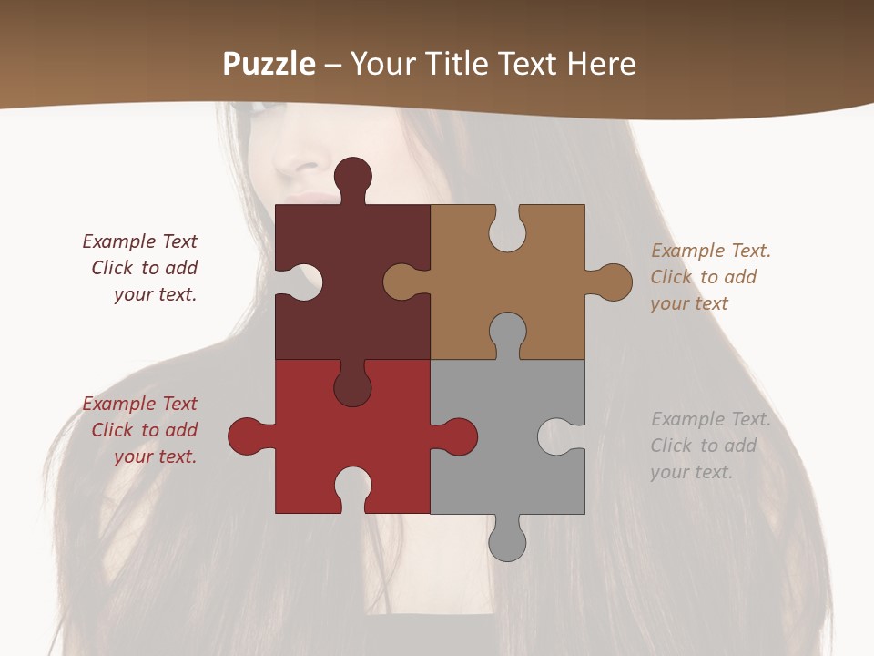 Woman Beauty Horizontal PowerPoint Template