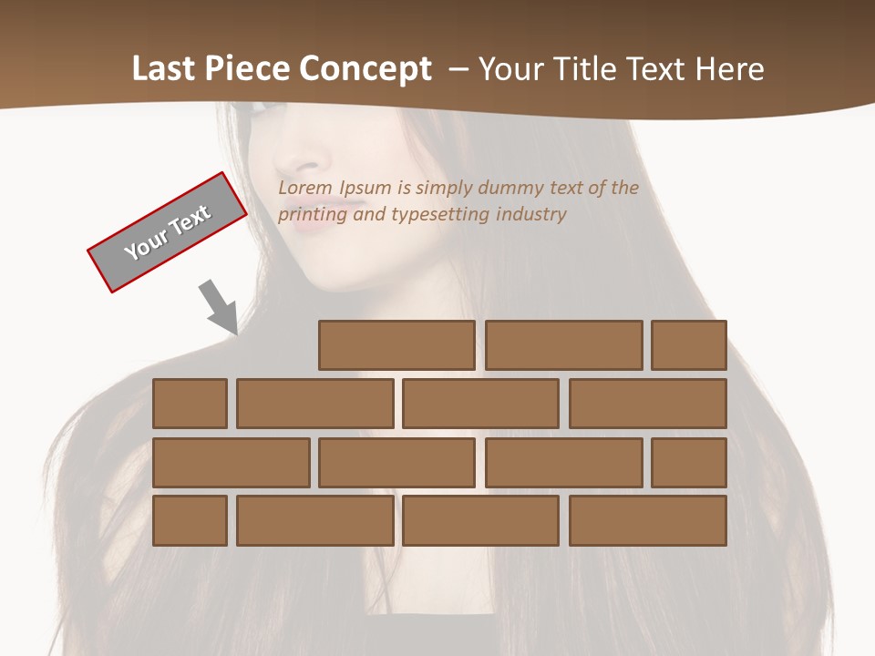 Woman Beauty Horizontal PowerPoint Template