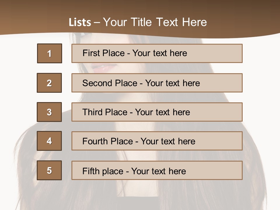 Woman Beauty Horizontal PowerPoint Template