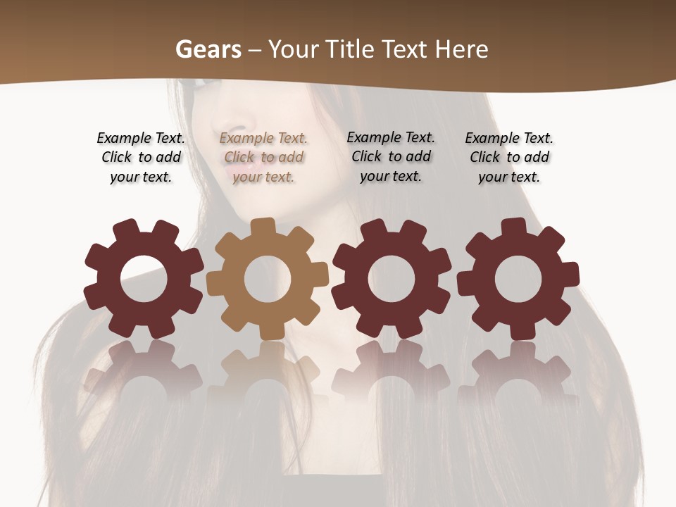 Woman Beauty Horizontal PowerPoint Template