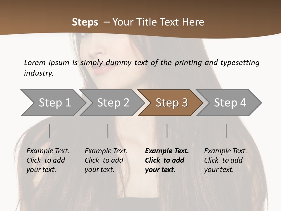 Woman Beauty Horizontal PowerPoint Template