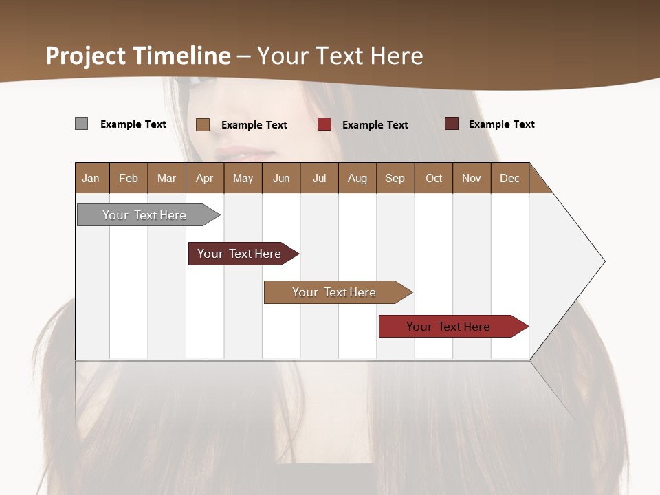 Woman Beauty Horizontal PowerPoint Template