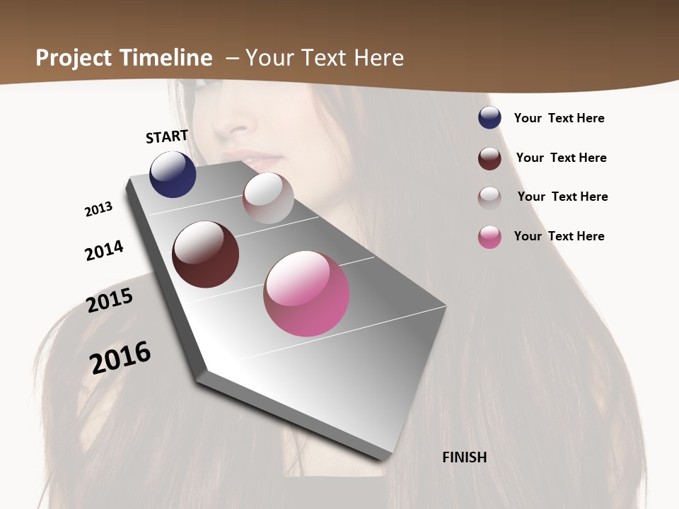 Woman Beauty Horizontal PowerPoint Template