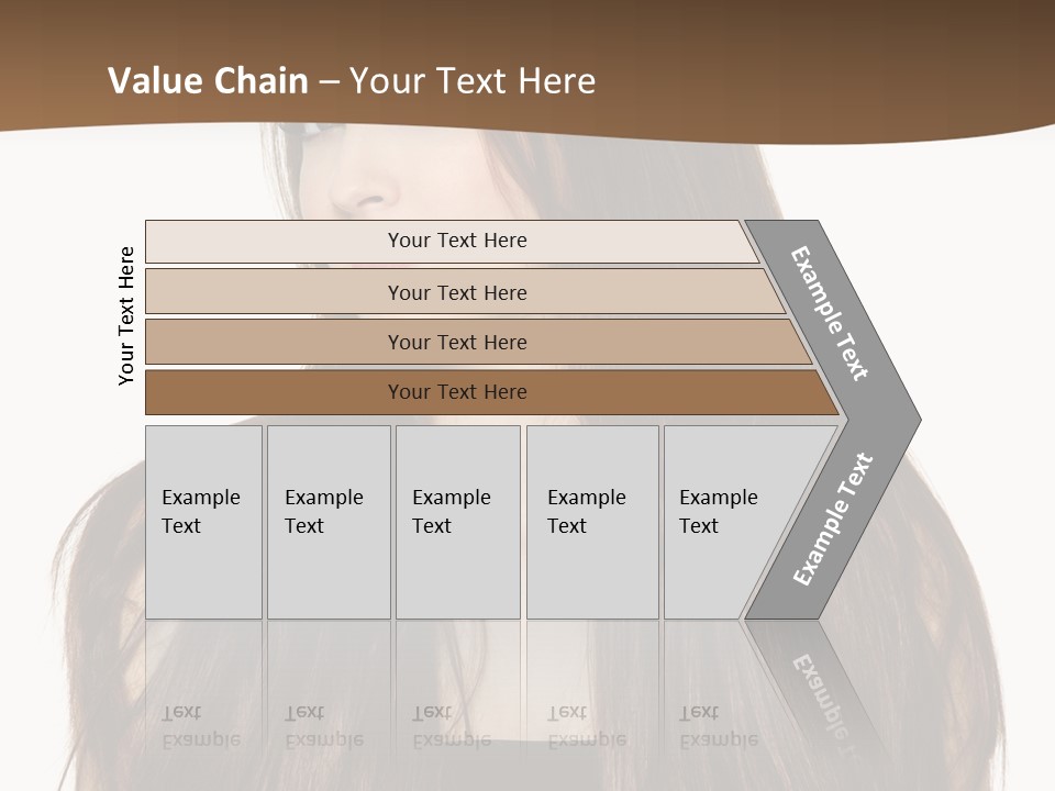 Woman Beauty Horizontal PowerPoint Template