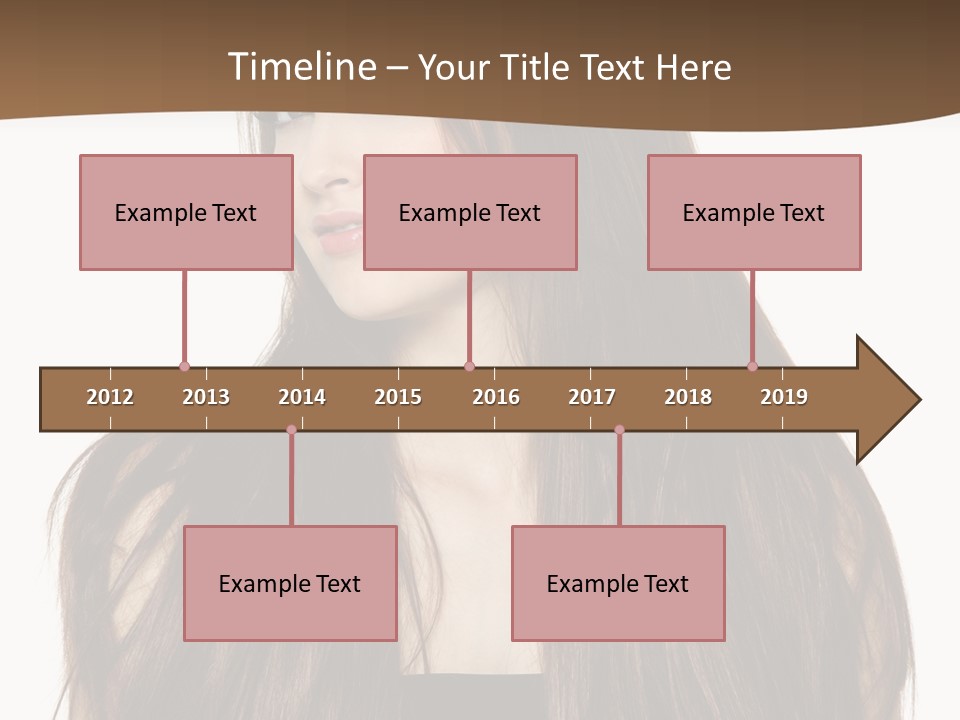 Woman Beauty Horizontal PowerPoint Template