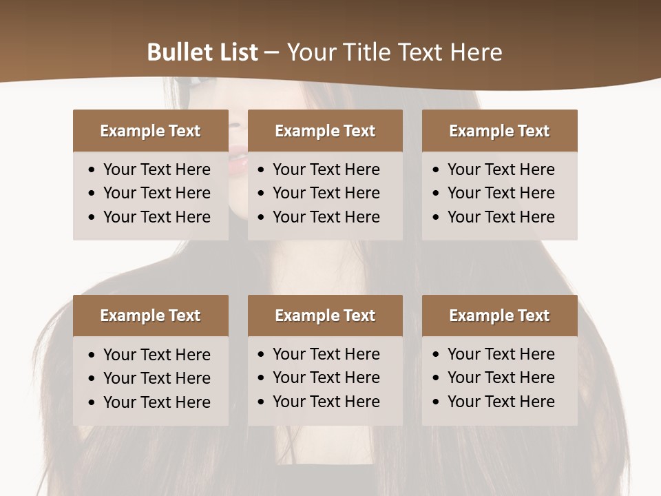 Woman Beauty Horizontal PowerPoint Template