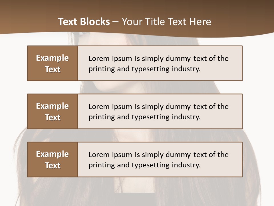 Woman Beauty Horizontal PowerPoint Template