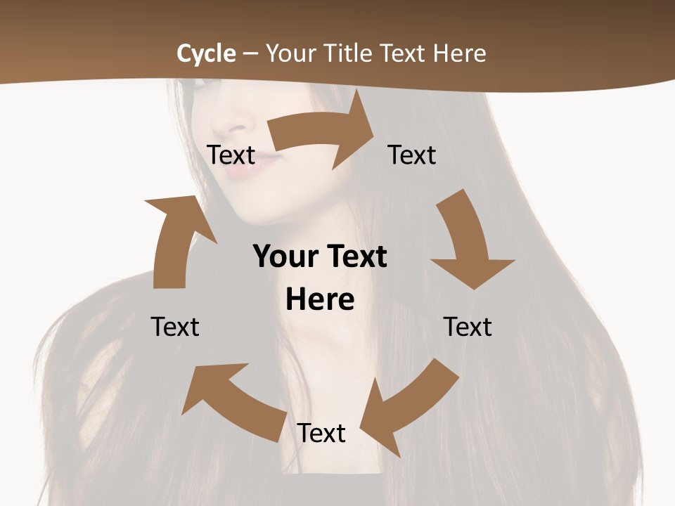 Woman Beauty Horizontal PowerPoint Template