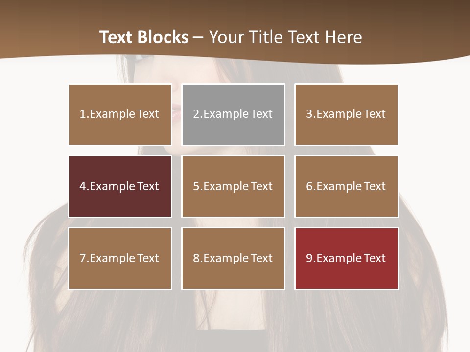 Woman Beauty Horizontal PowerPoint Template