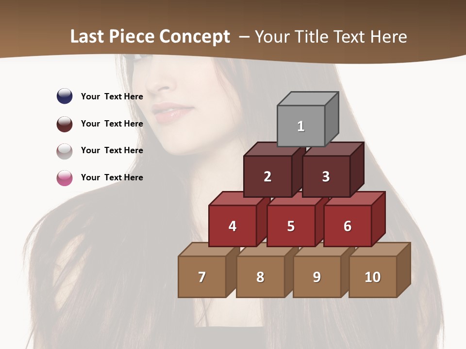 Woman Beauty Horizontal PowerPoint Template