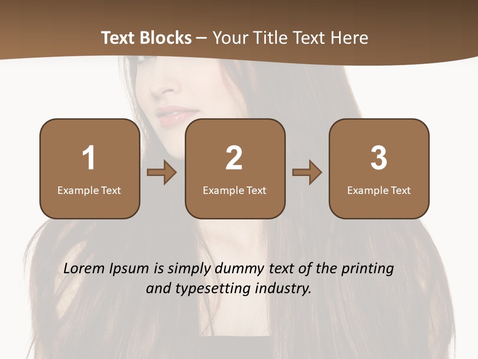 Woman Beauty Horizontal PowerPoint Template