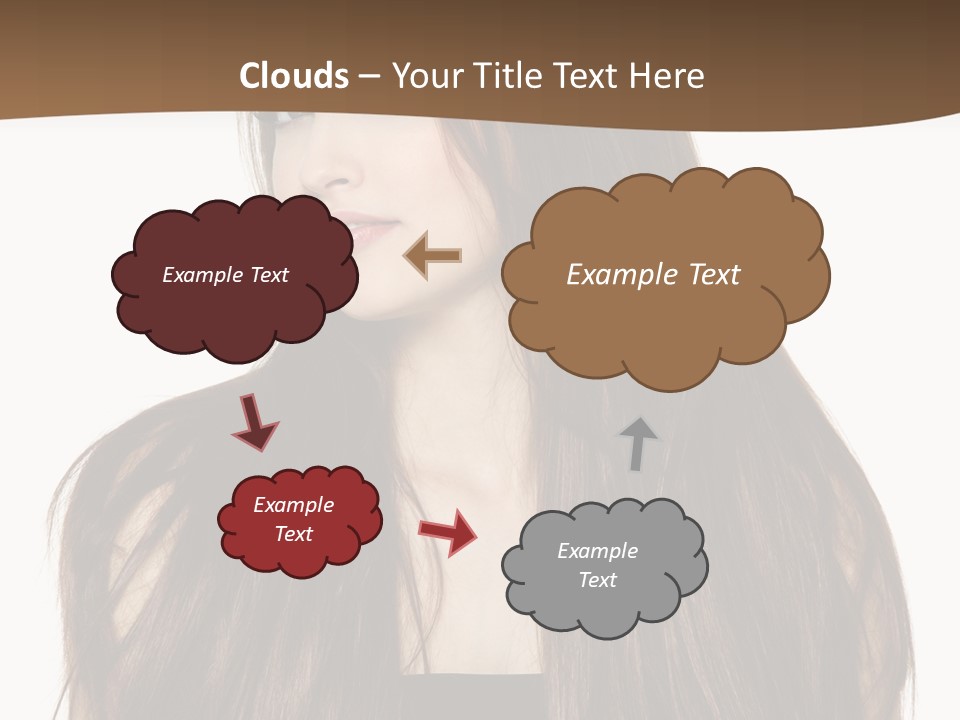 Woman Beauty Horizontal PowerPoint Template