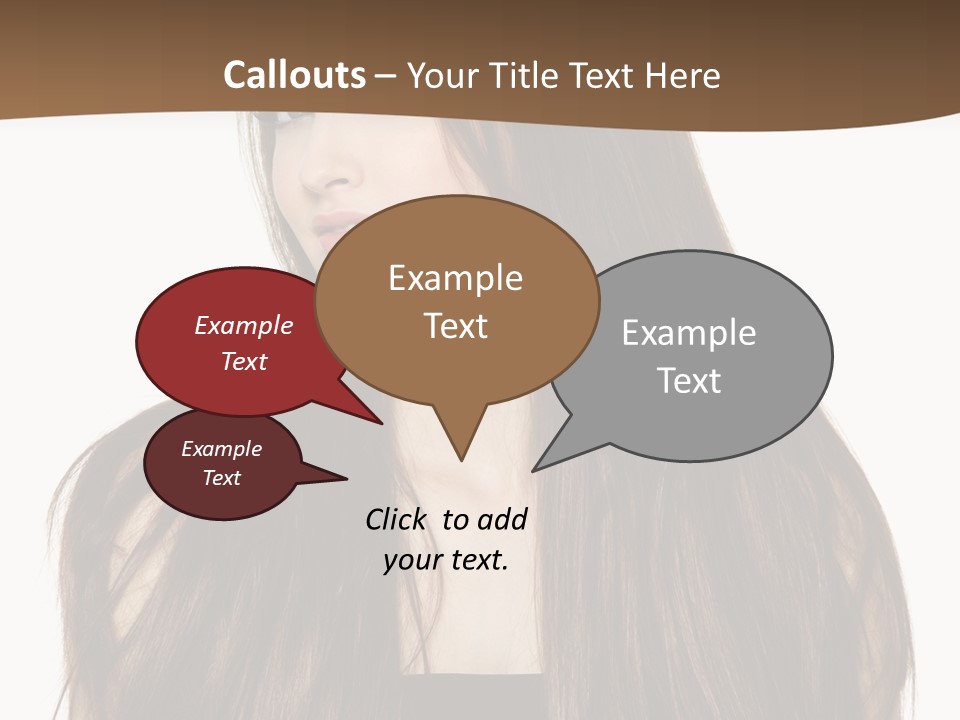 Woman Beauty Horizontal PowerPoint Template