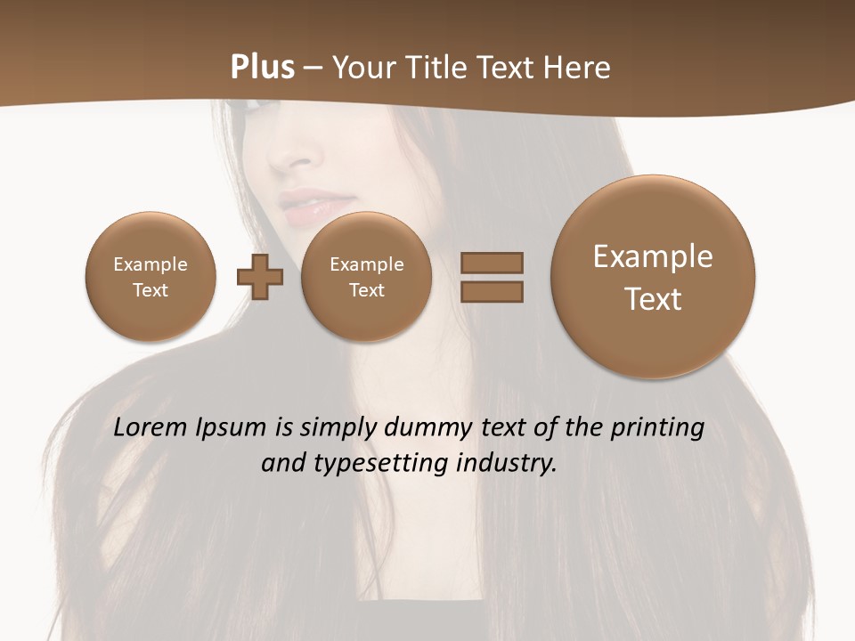 Woman Beauty Horizontal PowerPoint Template