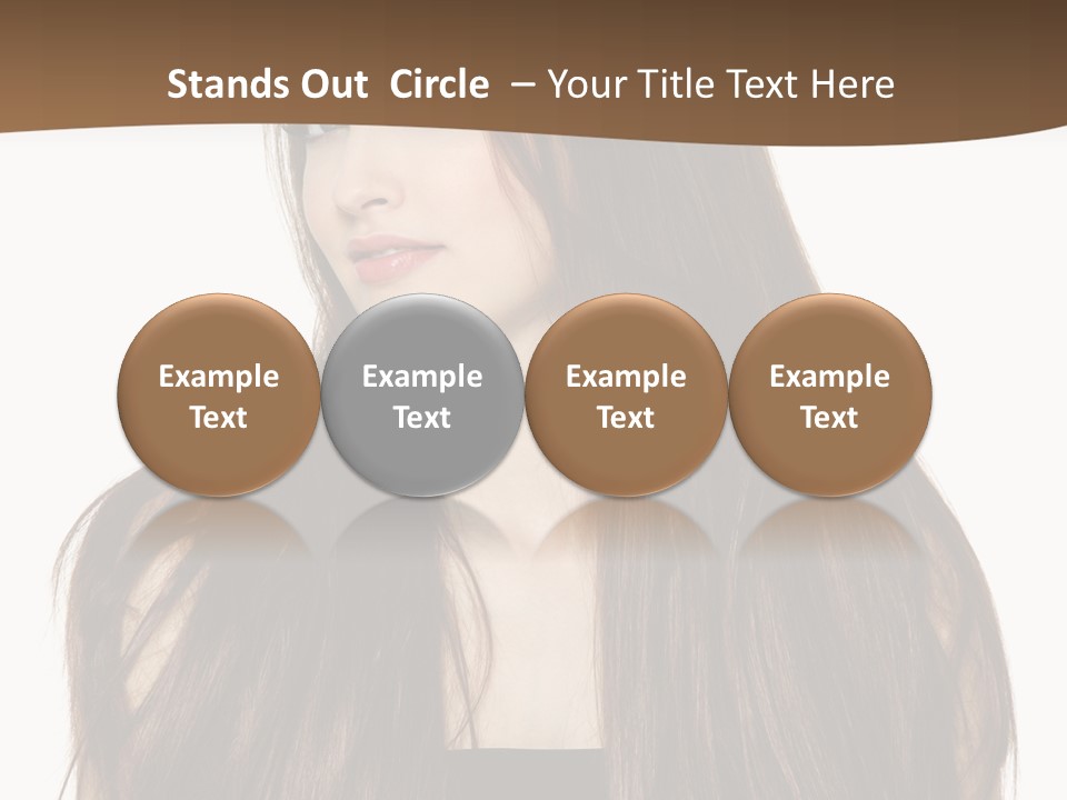 Woman Beauty Horizontal PowerPoint Template