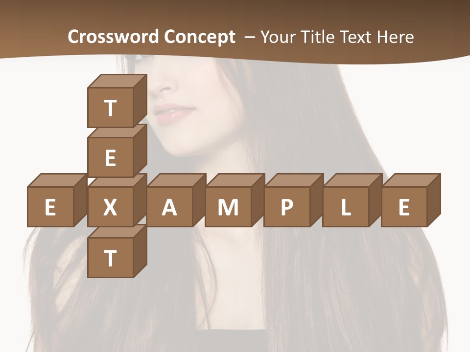 Woman Beauty Horizontal PowerPoint Template