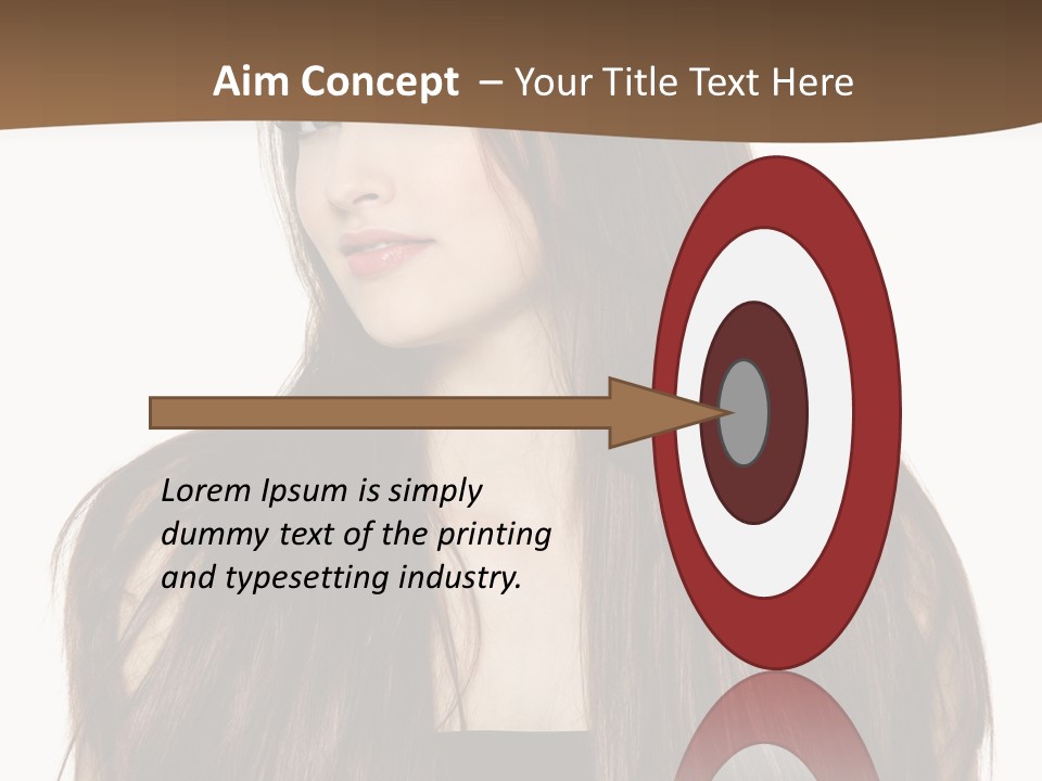 Woman Beauty Horizontal PowerPoint Template