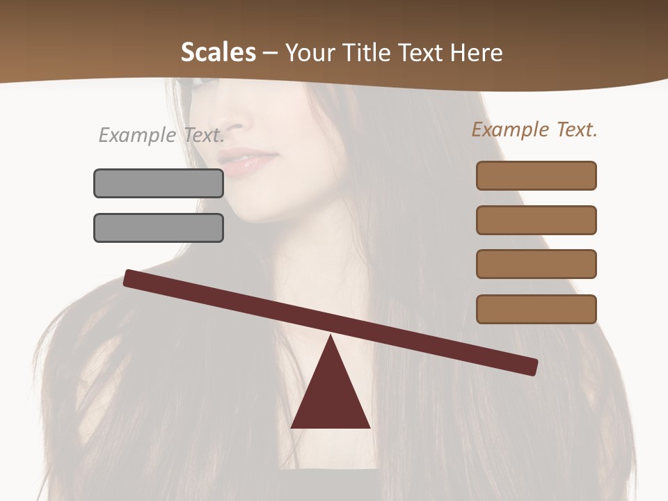 Woman Beauty Horizontal PowerPoint Template