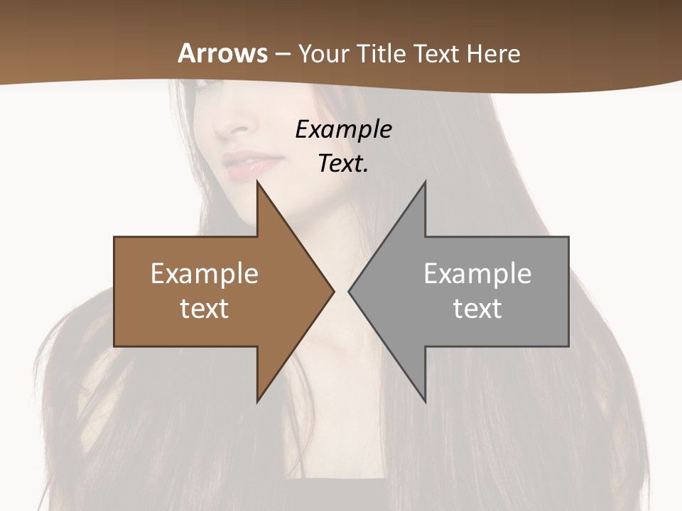 Woman Beauty Horizontal PowerPoint Template