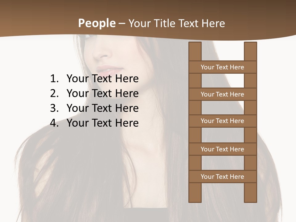 Woman Beauty Horizontal PowerPoint Template